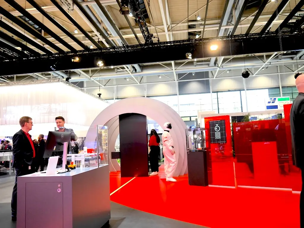Wasserstoff-Elektrolyseur als Exponat in Halle 13