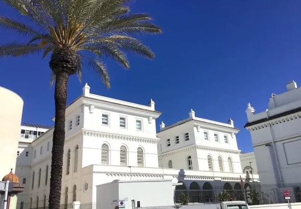 Historische Ansicht der Hafenstadt Cádiz