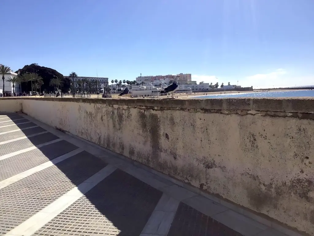 Militärische Anlagen in Cádiz im Jahr 1947